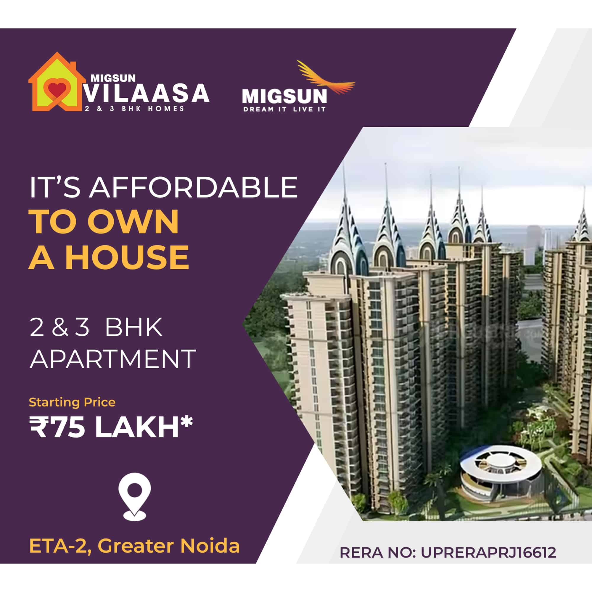 Migsun Vilaasa Eta 2, Greater Noida
