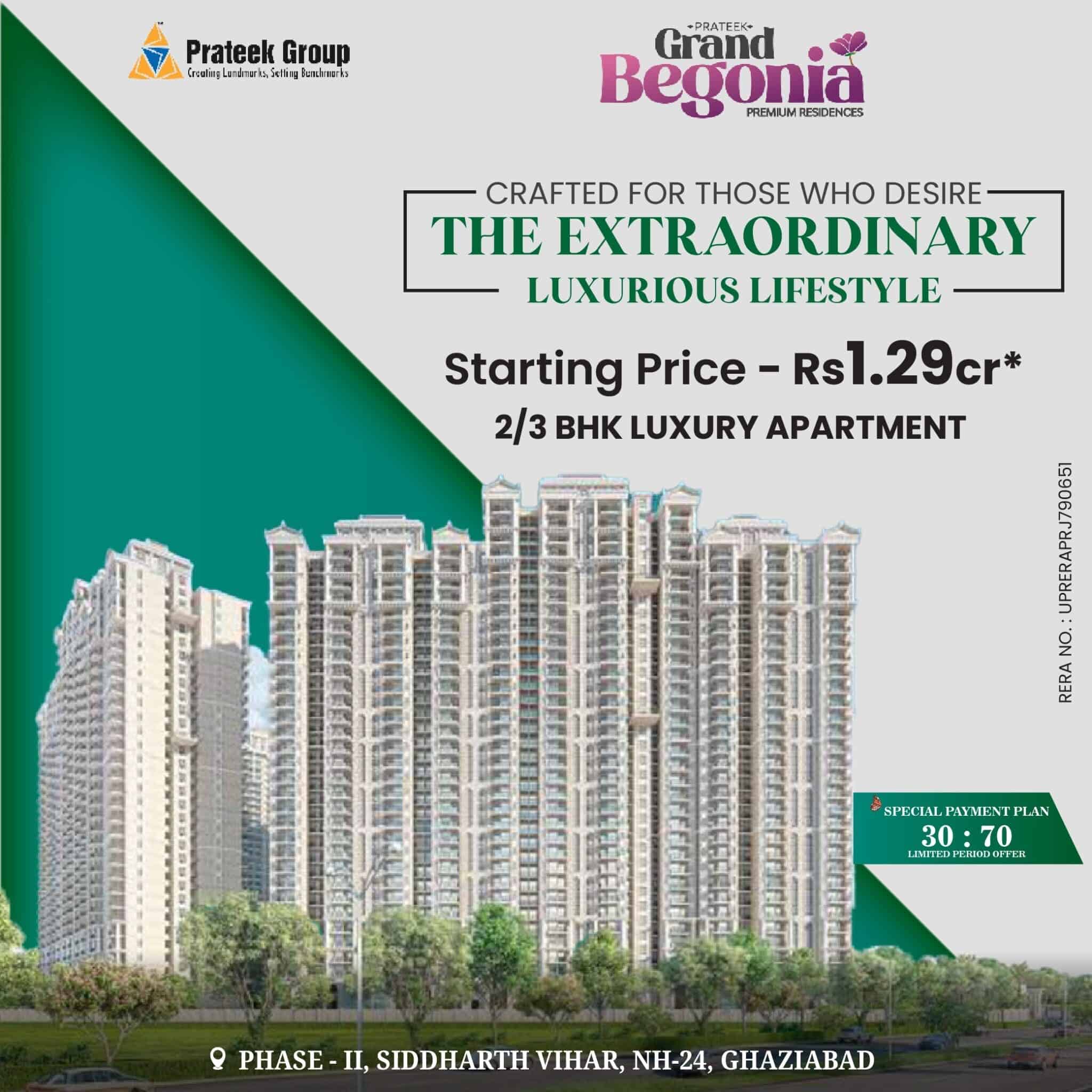 Prateek Grand Begonia Siddhartha Vihar