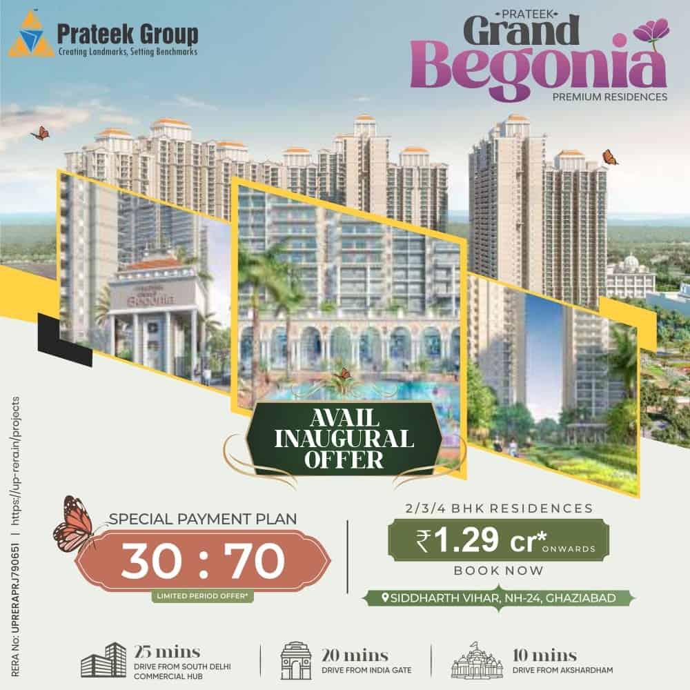 Prateek Grand Begonia in Siddharth Vihar