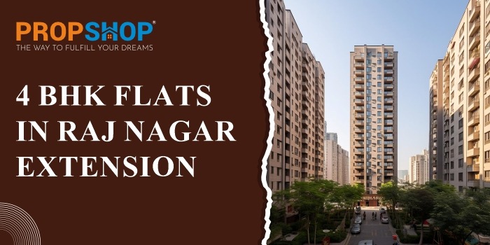 4 BHK flats in raj nagar ext.